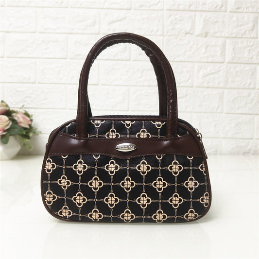 Elegant Mini Handbag for Women with Floral Pattern and PU Material, Perfect for Daily Use and Shopping