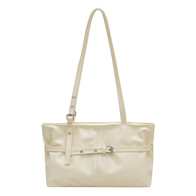 Simple PU tote large capacity shoulder bag everyday joker fashionable underarm bag
