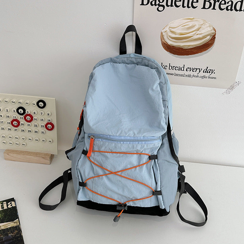 Japanese Small Bookbag Women's New Cute Drawstring Mini Casual Bag Travel Lightweight Backpack