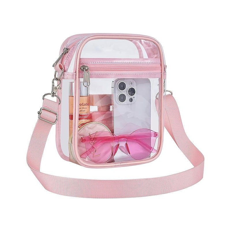 Transparent Waterproof PVC Shoulder Messenger Bag Mobile Phone Storage Outdoor Activities Universal