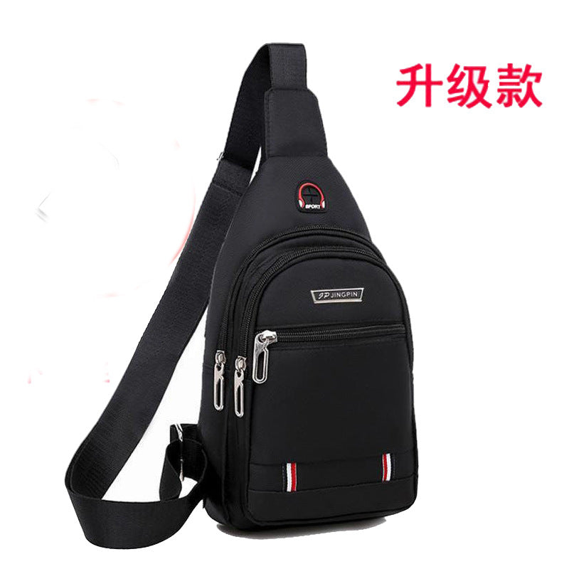 Fashionable Waterproof Crossbody Bag with Zippered Main Compartment and Earphone Hole for Daily Use
