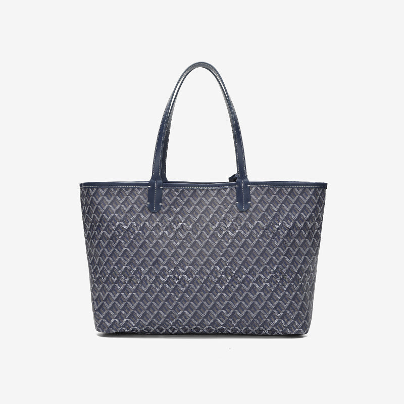 Large Capacity Dog Teeth Bag Women's One Shoulder Combination Bags Shopping Bag Printed Portable Tote Bag