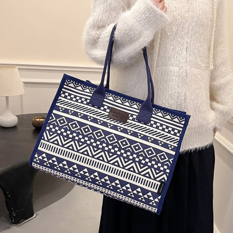 Women's Large Capacity Totes Women's Nylon Shoulder Bag Commuter Travel Handbag Fashion Casual Mummy Bag