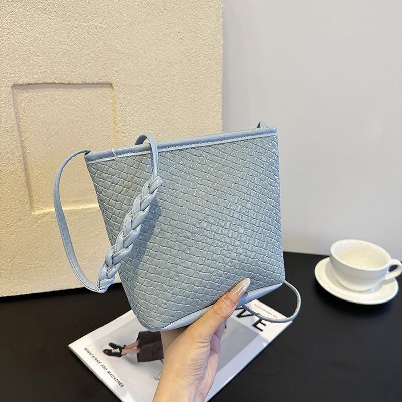 Bucket Bags Women's High-Grade Korean-Style Fashion All-Match Trendy One-Shoulder Bag Handbag Early Spring Messenger Bag