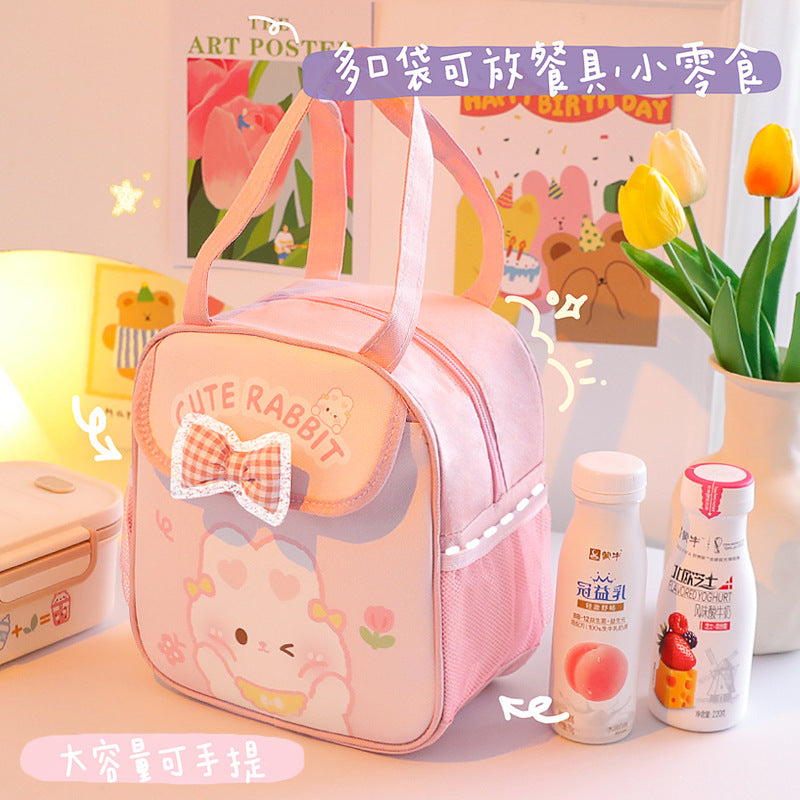 Large Capacity Lunch Box Bag Student Heat Preservation Lunch Bag Buggy Bag Thickened Aluminum Foil Lunch Bag Bag