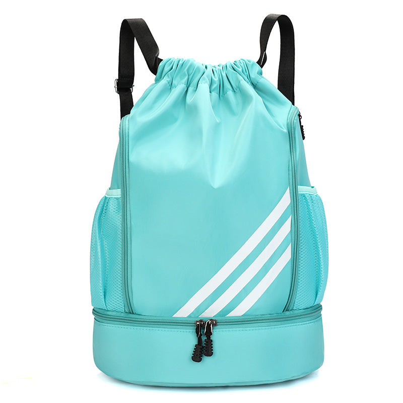 Backpack Men's and Women's Outdoor Drawstring Bundle Buggy Bag Basketball Training Sports Travel Large Capacity Lightweight Backpack