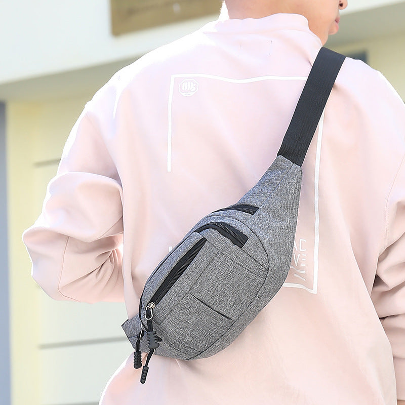 Waist Bag Men's Casual New Shoulder Chest Bag Lightweight Exercise Travel Crossbody Backpack