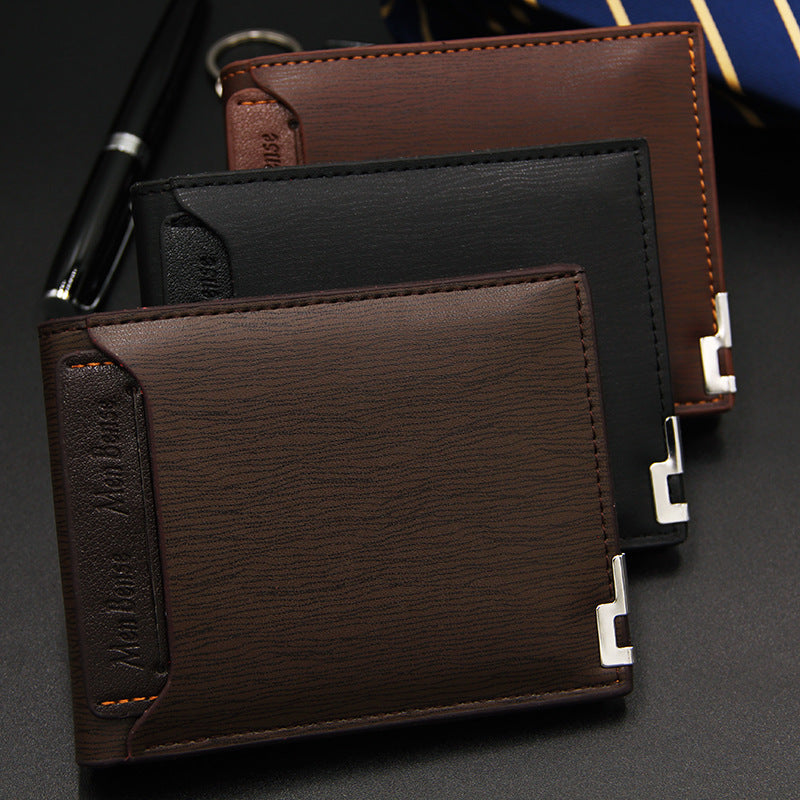 Slim Men's Wallet with Multiple Card Slots, Lightweight and Expandable Design for Everyday Use