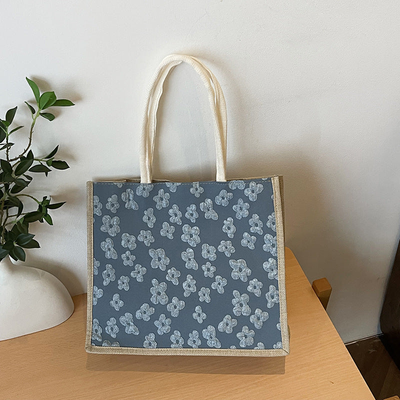 Bag Women's Bag Spring New Simple Fashion Large Capacity Totes Solid Color Casual Portable Shoulder Bag