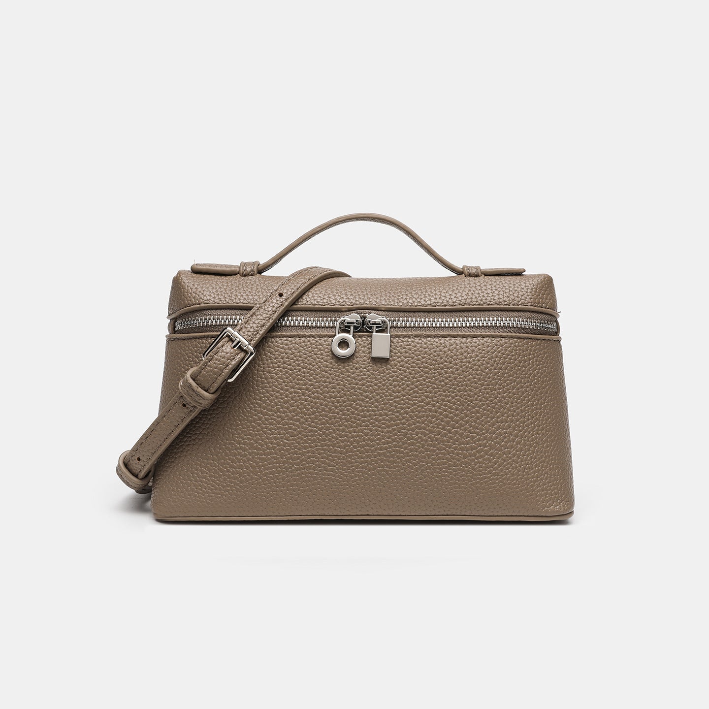 Lunch Box Bag PU Leather Women's Simple All-Match Shoulder Crossbody Box Bag Niche Temperament Women's Bag