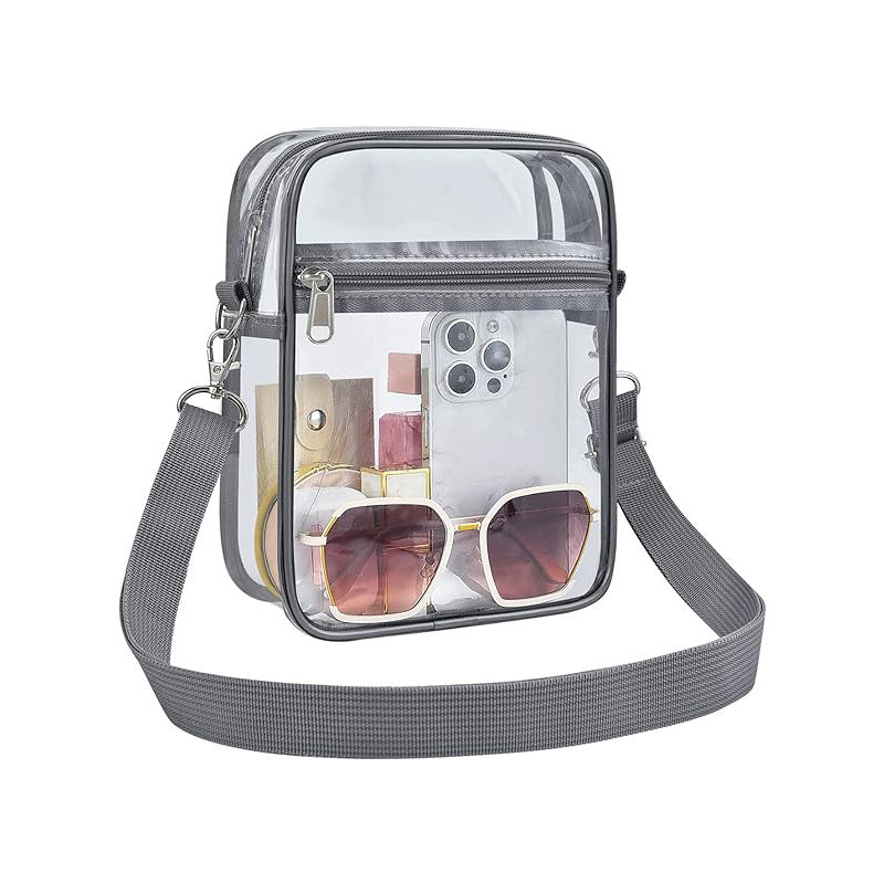 Transparent Waterproof PVC Shoulder Messenger Bag Mobile Phone Storage Outdoor Activities Universal