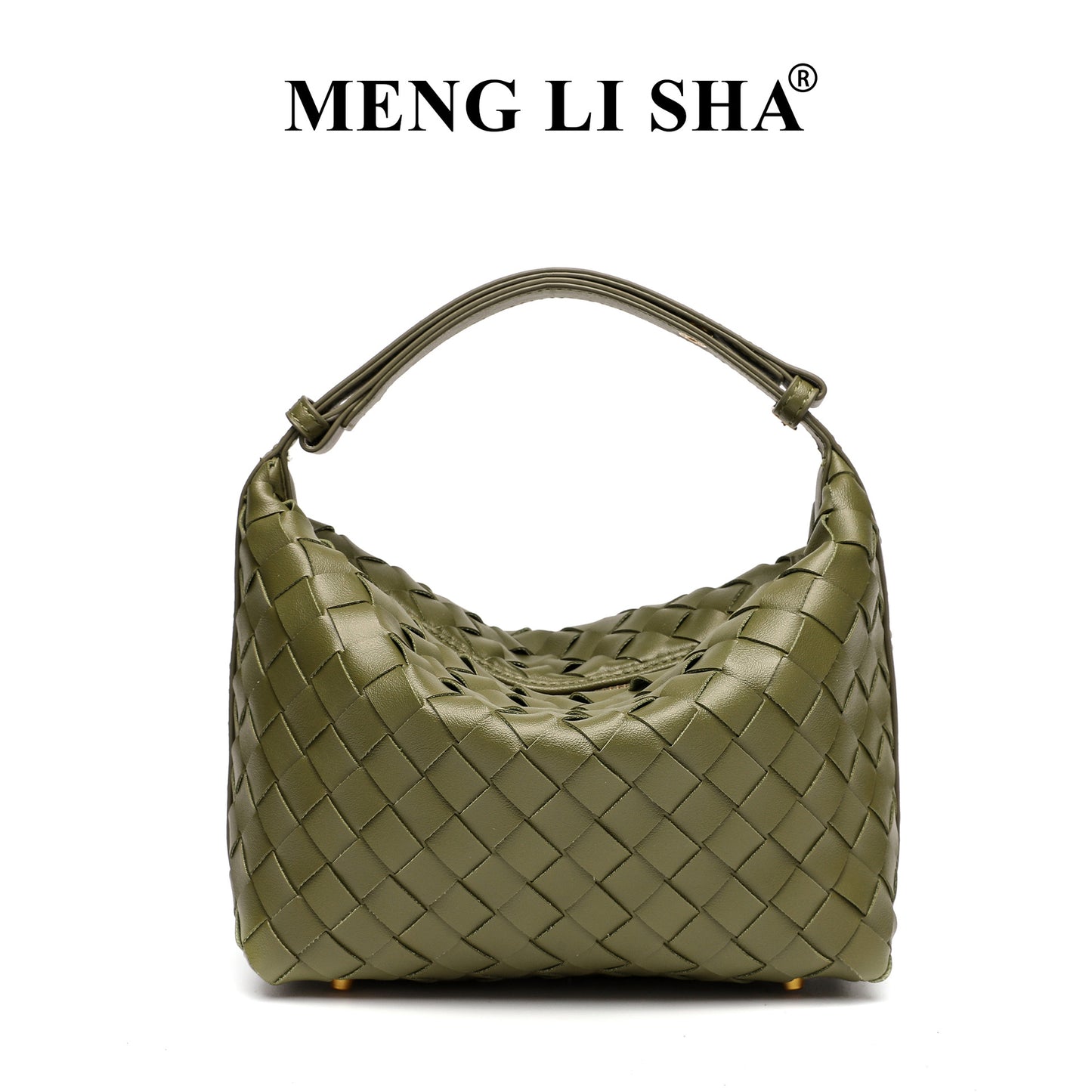 European and American New Suede Advanced Texture Woven Portable Lunch Bag Women's Fashion Simple Shoulder Crossbody Lunch Box Bag