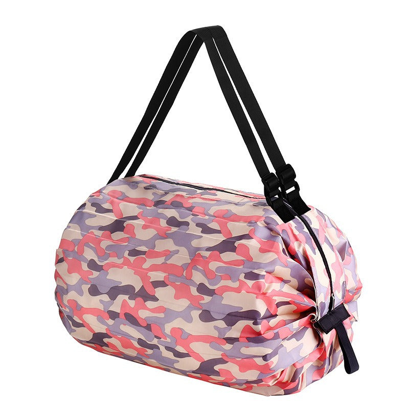 Foldable Supermarket Shopping Bag Women's Travel Sling Bag Portable Large Eco-friendly Shopping Handbag