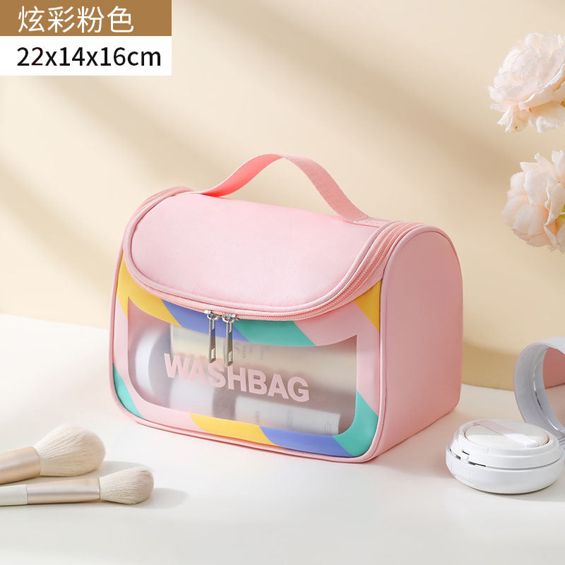 Portable Portable Large Capacity Waterproof Women's Cosmetic Bag Travel Toiletry Bag
