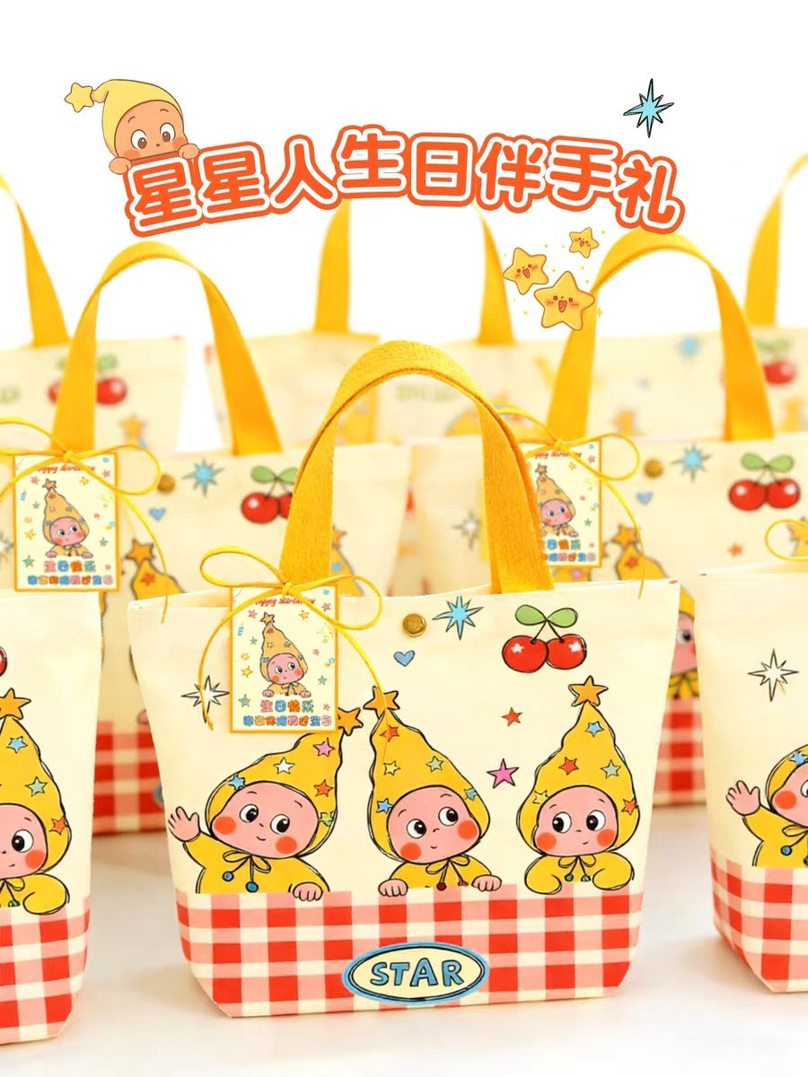Canvas Bag XINGX Primary School Students Full Moon Full Year Birthday Gift Bag Kindergarten Gift Handbag