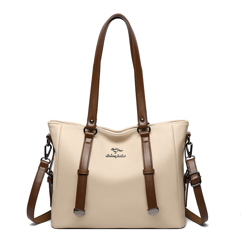 Hot Selling Tote Bag for Women New Soft Leather Fashion All-Match Texture Large Capacity Shoulder Bag
