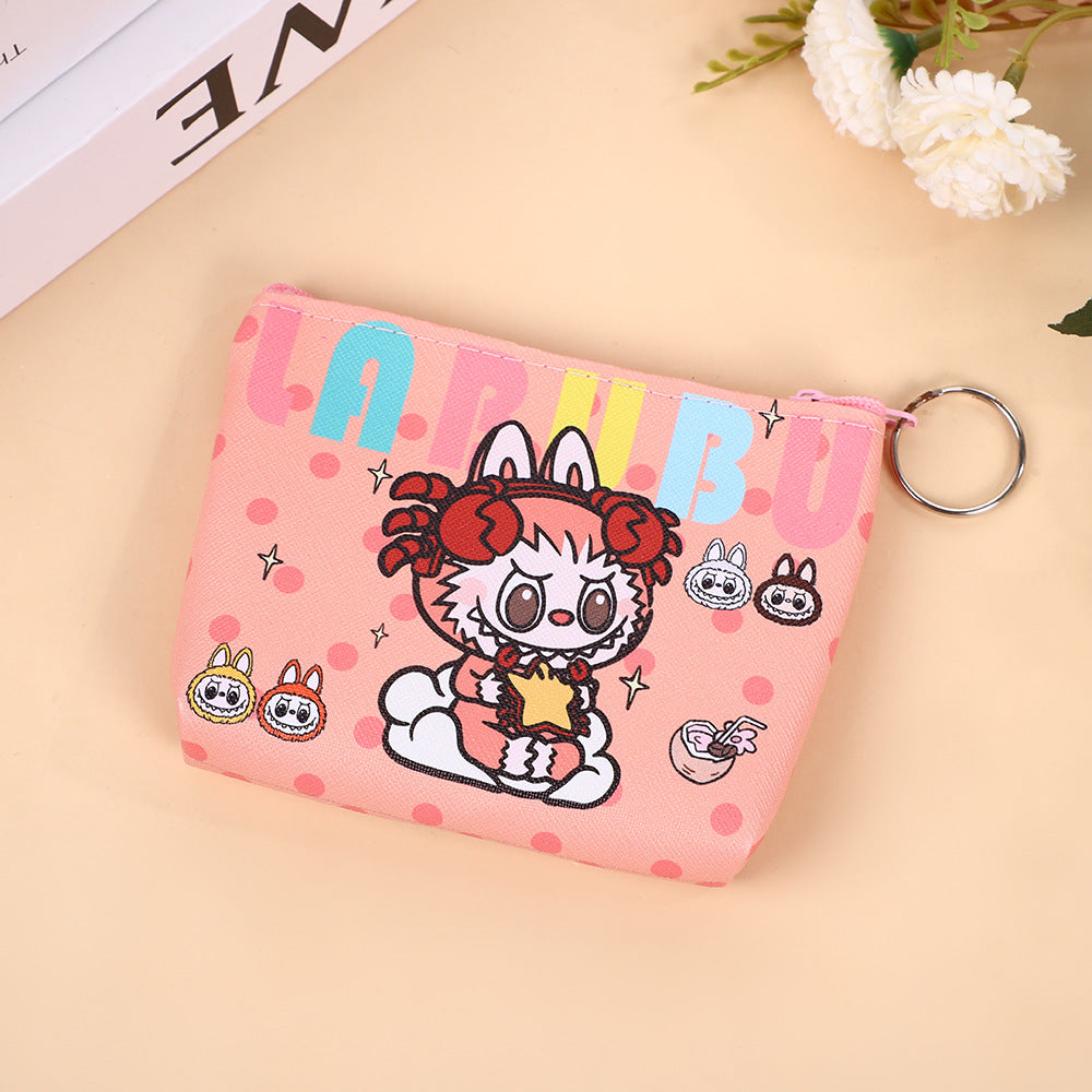 Korean Style Cute Student Cartoon Small Wallet Coin Purse Storage Macaron