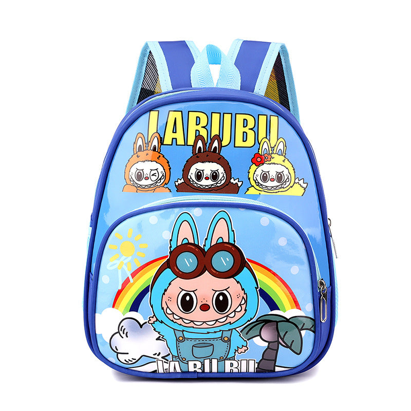 New Spider-Man Cartoon Kid's Small Schoolbag Labubu Boys and Girls Kindergarten Backpack Super Light and Burden-Free