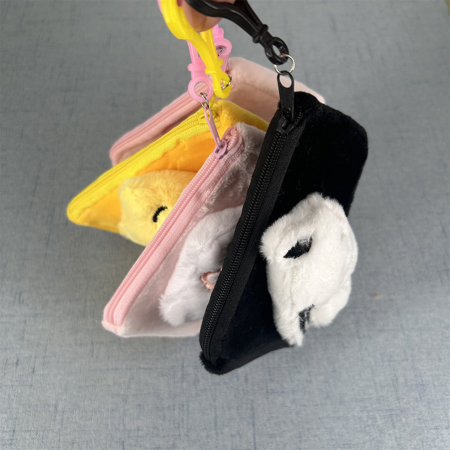 Women's Wallet Cute Plush Animal-Shaped Coin Purse Children's Cartoon Storage Bag with Zipper Keychain