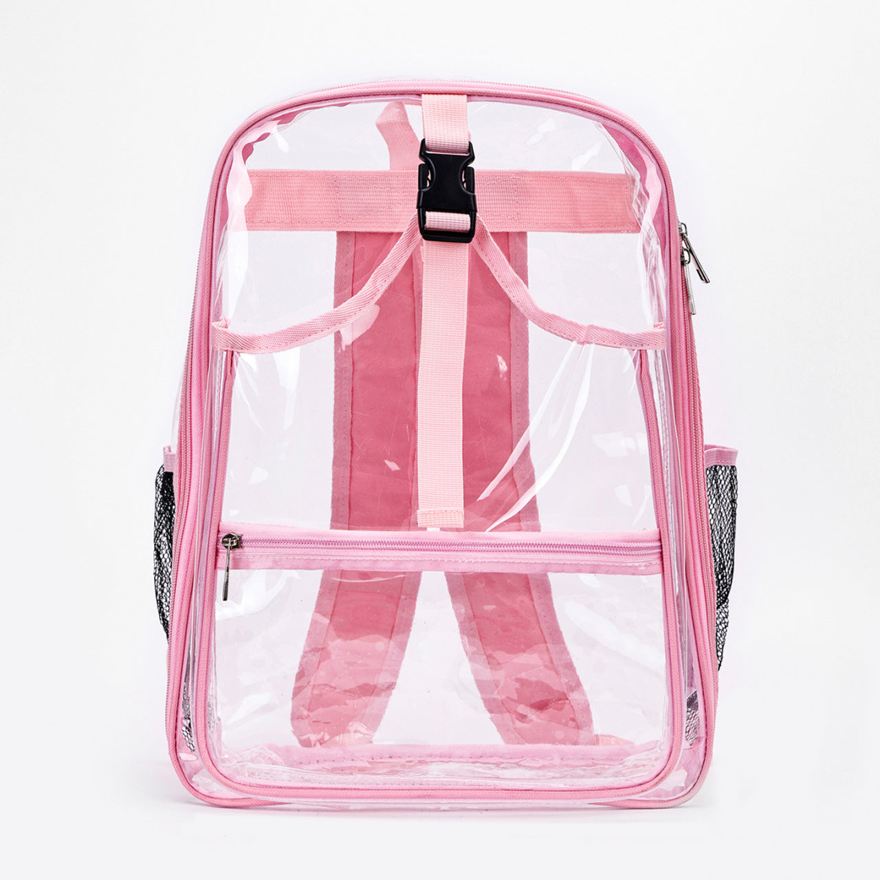 Transparent Bag PVC Backpack Women's Large-Capacity Backpack Men's New School Bag Waterproof Simple Travel Storage Bag