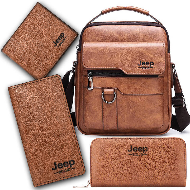 Retro Men's Shoulder Bag with Large Capacity, PU Leather Crossbody Bag for Business and Casual Use, Featuring Zipper Pockets and Stylish Stitching Design