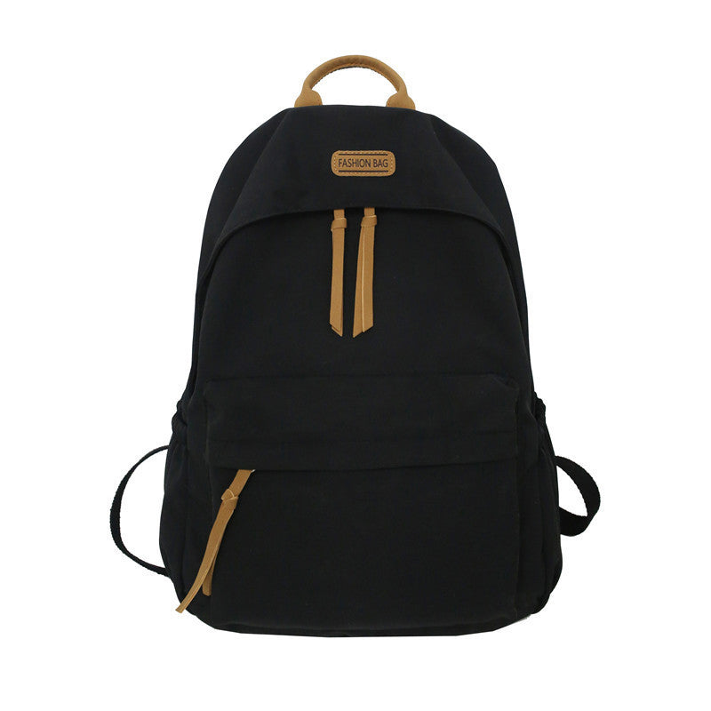 Simple Stylish Nylon Backpack for Students and Travel with Waterproof Design and Comfortable Ergonomic Back Panel
