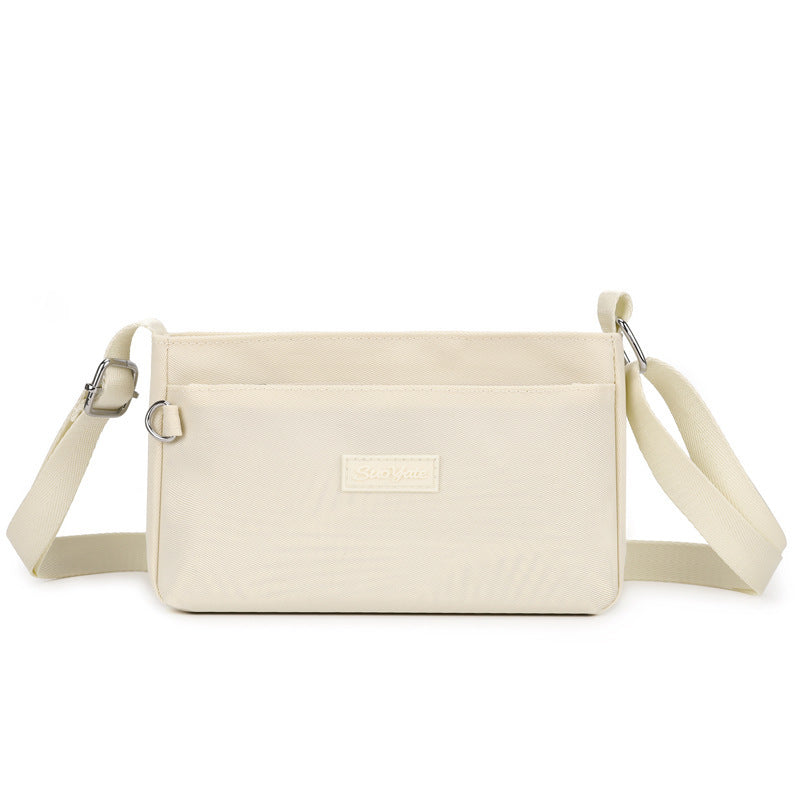 New Nylon Crossbody Bag for Women, Fashionable Horizontal Shoulder Bag with Zipper Closure and Multiple Inner Pockets