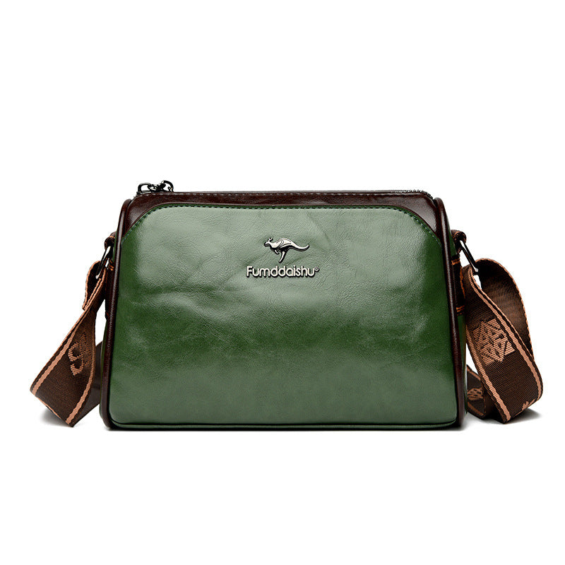 Trendy Women's Bag New Retro Double-Sided Pillow Bag Light Luxury Shoulder Messenger Bag