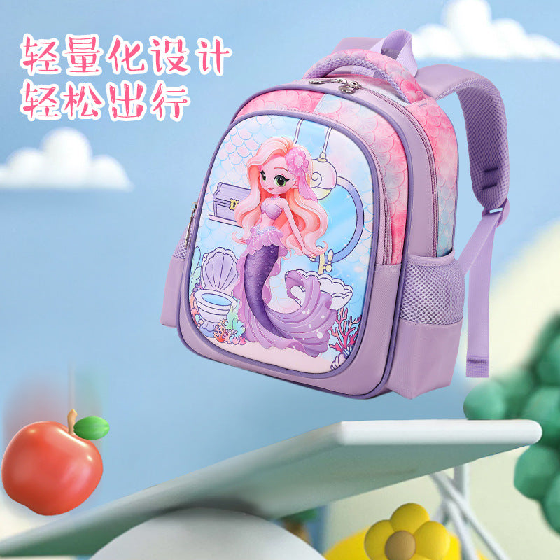 Cute Kids Backpack with Cartoon Character Design, Breathable Waterproof Oxford Fabric, Lightweight and Durable for Preschool and Elementary School