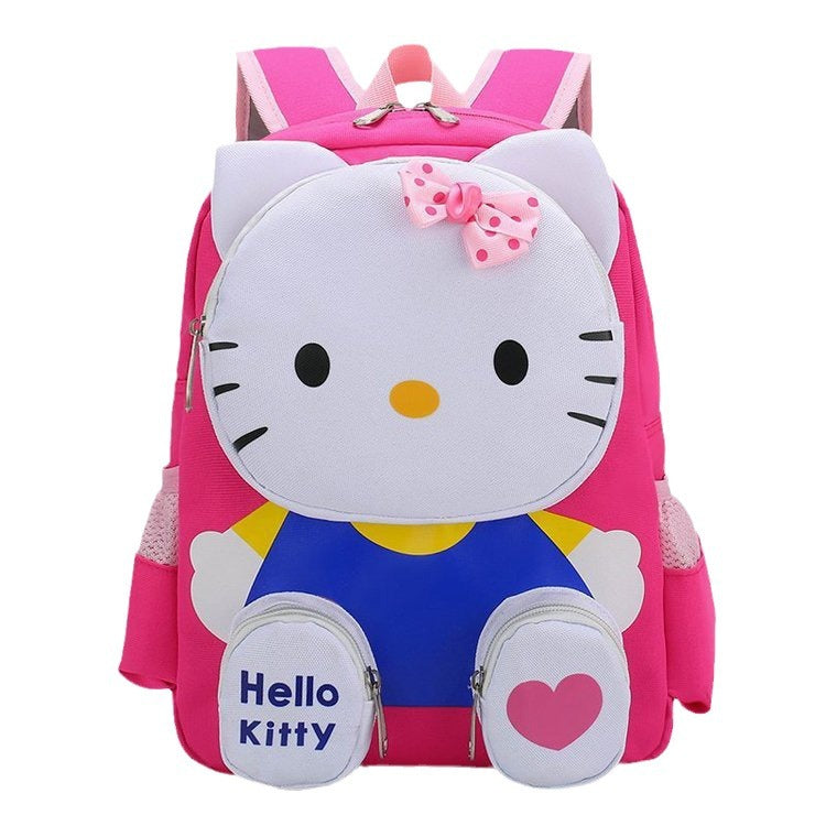New Children's Bags Cartoon Spider-Man Hello Kitty Small Bookbag Kindergarten Boys and Girls 3-6 Years Old Backpack