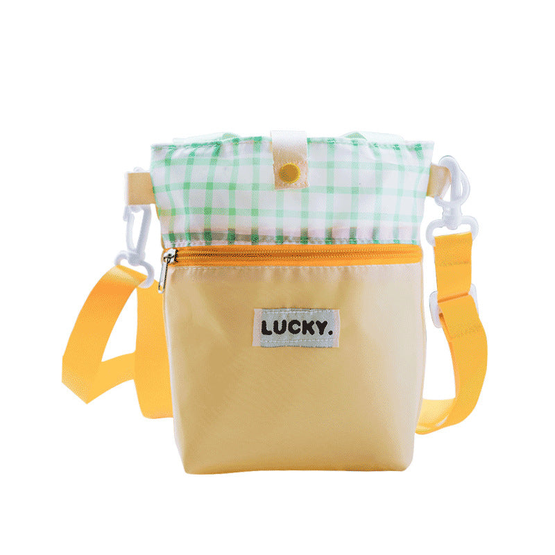Dopamine Crossbody Water Cup Bag Outdoor Thermos Cup Cover Cross-Body Hand-Carrying Water Cup Buggy Bag