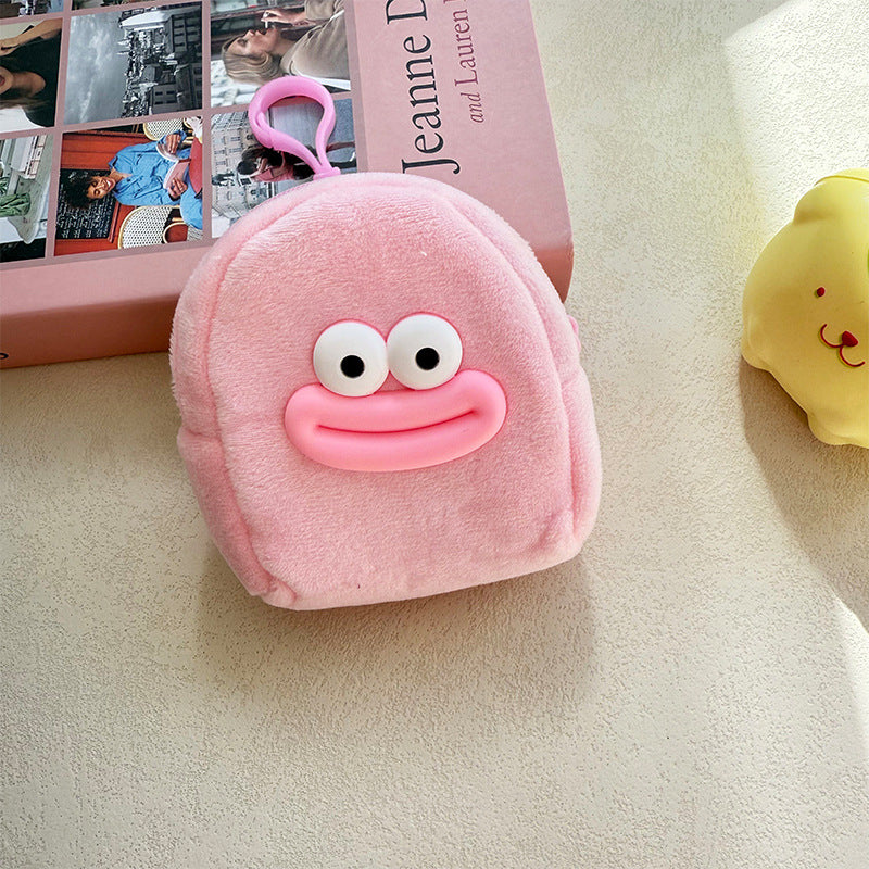 Cute Cartoon Big Mouth Coin Purse Ugly and Cute Sausage Mouth Storage Bag Mini Portable Earphone Bag