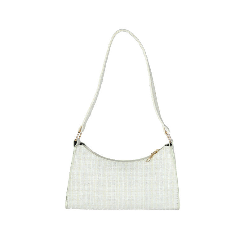 Simple Plaid Design Underarm Bag Women's Cross-Border Trendy One-Shoulder Bag Fashion Good-looking Commuter's All-Matching Women's Bag