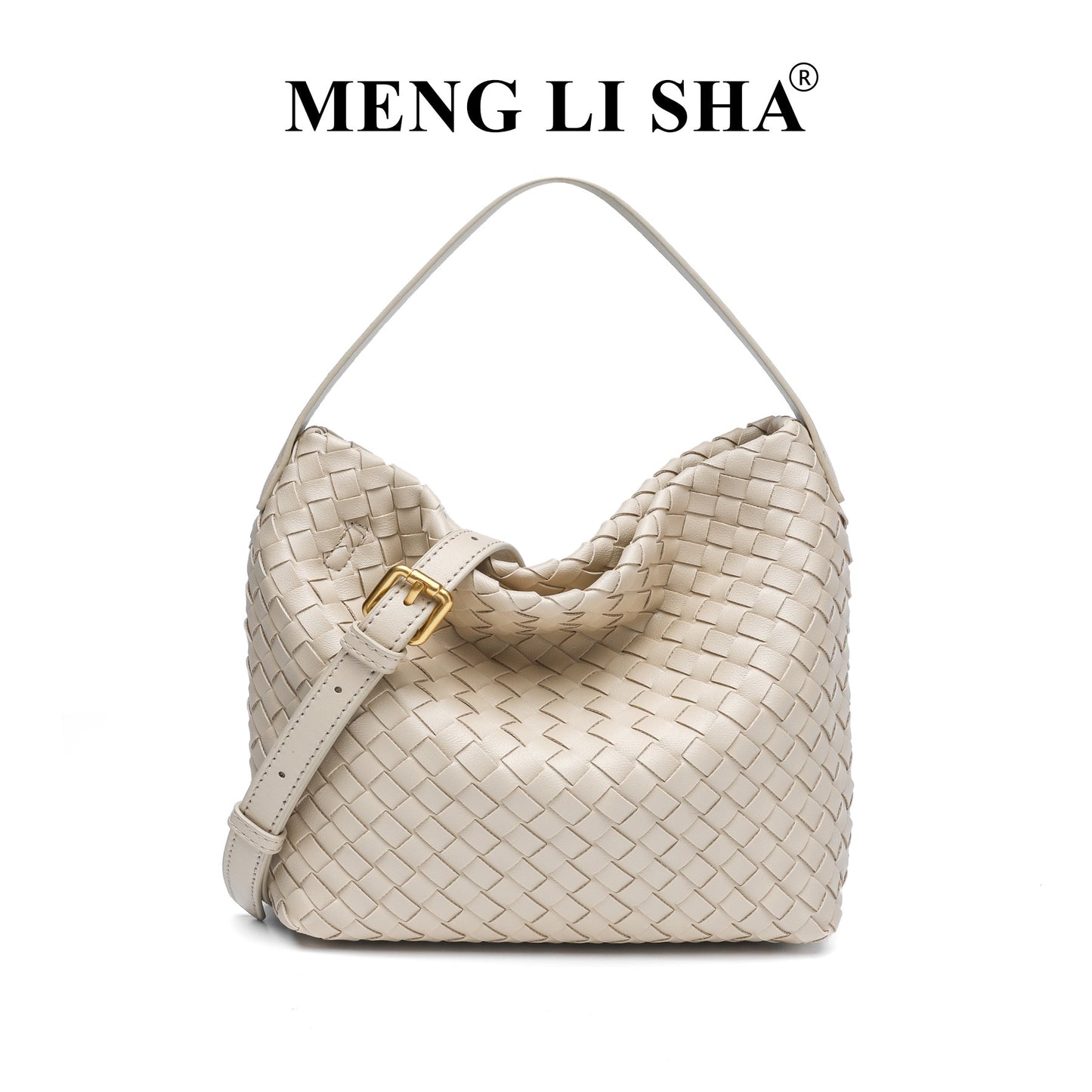Women's Bag New High-Grade Bucket Woven Bag Commuter's All-Matching European and American Fashion Shoulder Crossbody Tote Bag