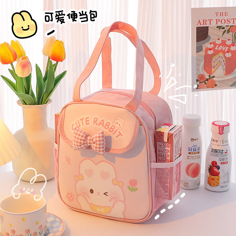 Large Capacity Lunch Box Bag Student Heat Preservation Lunch Bag Buggy Bag Thickened Aluminum Foil Lunch Bag Bag