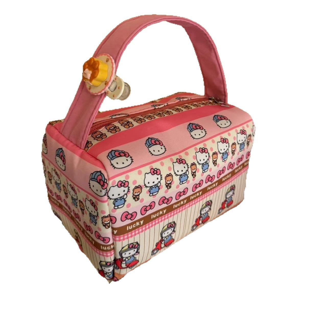 New Kitty Cosmetic Bag Wash Portable Liner Storage Coin Purse Cute Student Bag