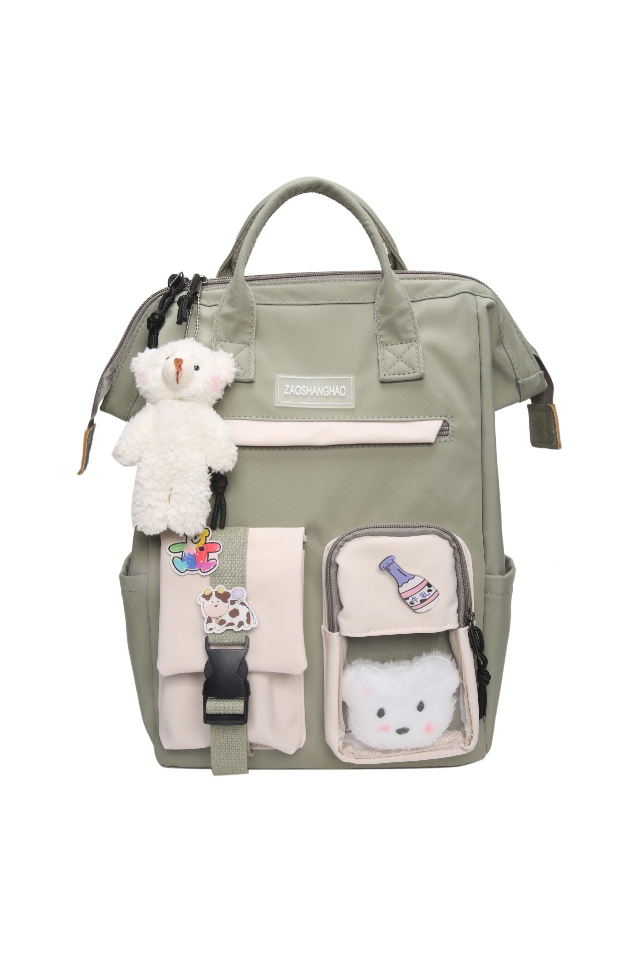 Cute Korean Style Large Capacity Backpack Schoolgirl's Schoolbag University Style Fresh Sweet Everyday Joker