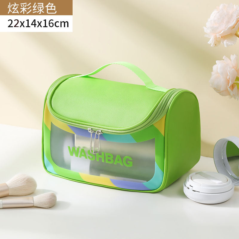 Portable Portable Large Capacity Waterproof Women's Cosmetic Bag Travel Toiletry Bag