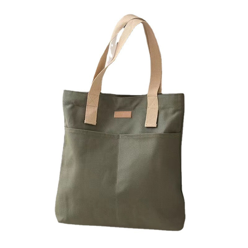 Computer Tote Bag Men's and Women's New Canvas Class Commuter Bag Large Capacity High Sense Canvas Bag