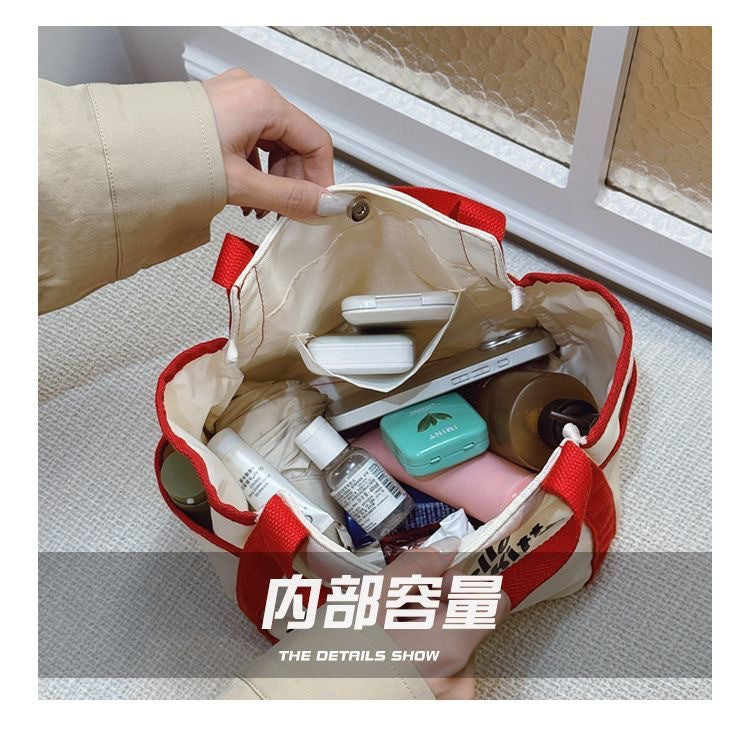 Cute Hello Kitty Tote Bag with Large Capacity for Daily Use and Lunch Carrying