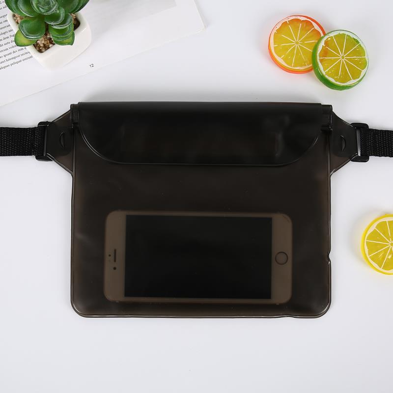 Waterproof PVC Waist Phone Bag for Outdoor Activities, Swimming, Hiking, and Beach Use
