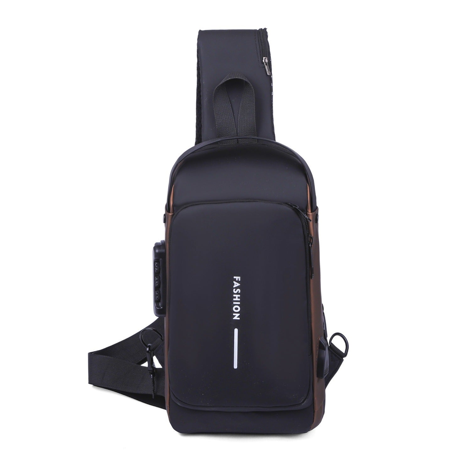 Chest Bag Men's Anti-Theft Outdoor Leisure Shoulder Stylish and Versatile Password Lock Crossbody Bag
