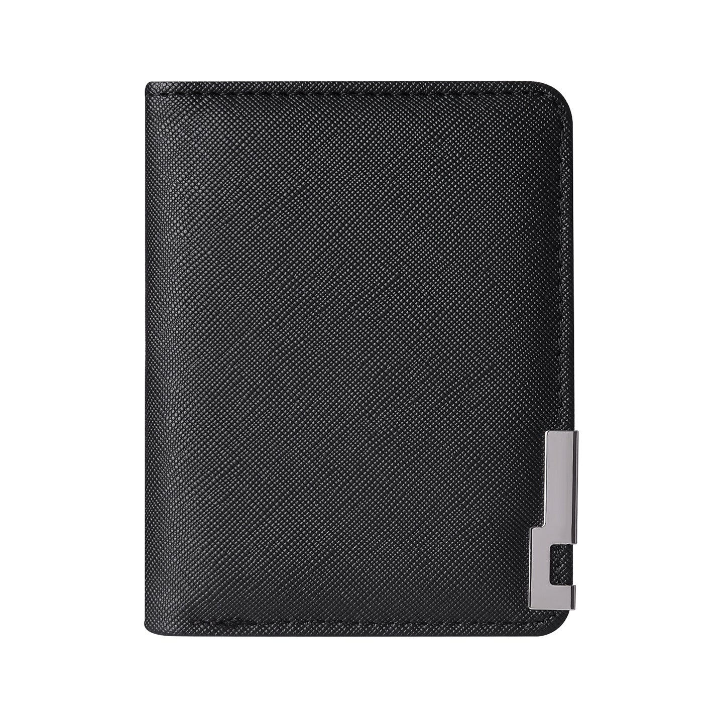 Wallet Men's Short Wallet Iron Edge Cross Pattern Men's Multiple Card Slots Wallet Card Holder Wallet Men's High Sense
