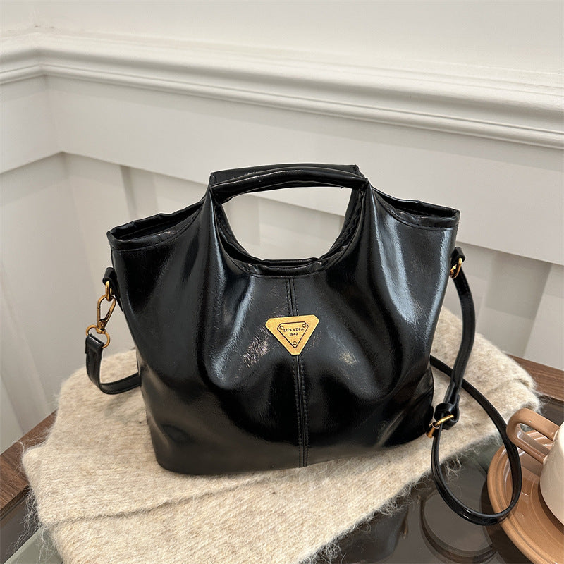 Vintage Tote Women's Summer New Commuter Large Capacity Shoulder Messenger Bag Mother and Child Bag