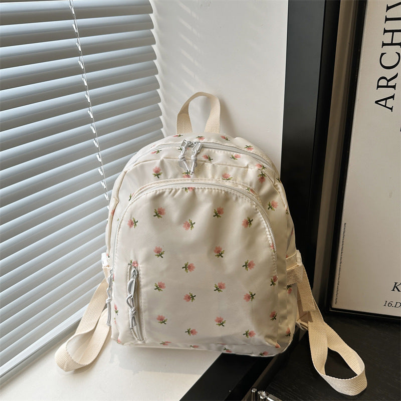 Women's Backpack New Flower Printing Backpack Leisure Stylish and Lightweight Students Daily Class Travel Backpack