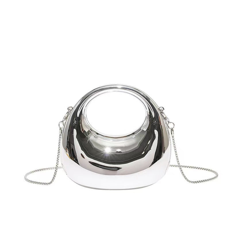 Stylish Acrylic Clutch Bag with Chain Strap for Evening Events and Daily Use
