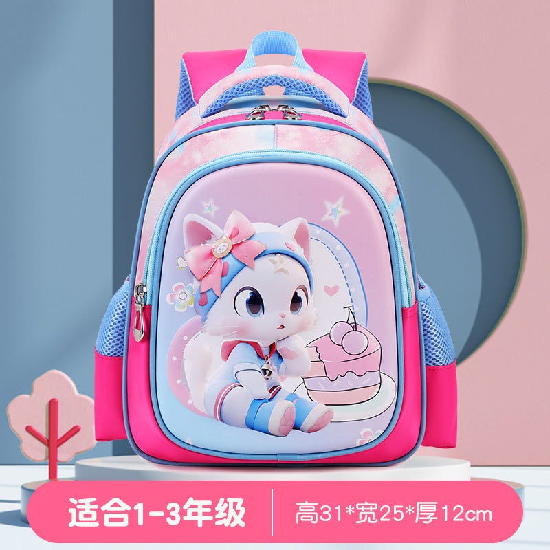 Cute Kids Backpack with Cartoon Character Design, Breathable Waterproof Oxford Fabric, Lightweight and Durable for Preschool and Elementary School