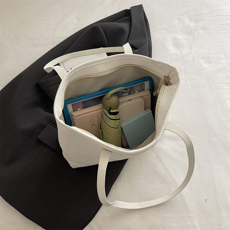 Summer Large Capacity Shoulder Bag Bag Women's New Western Style College Student Class Portable Tote Bag