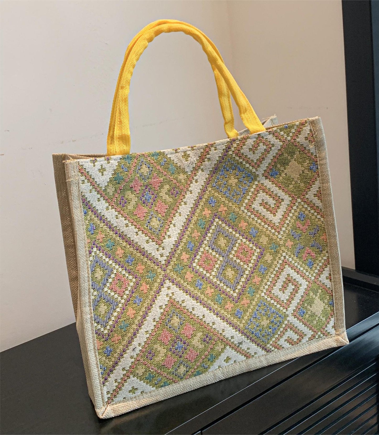 Ethnic Style Cotton and Linen Handbag for Women Summer New Fashion All-Matching Fashion Casual Bag