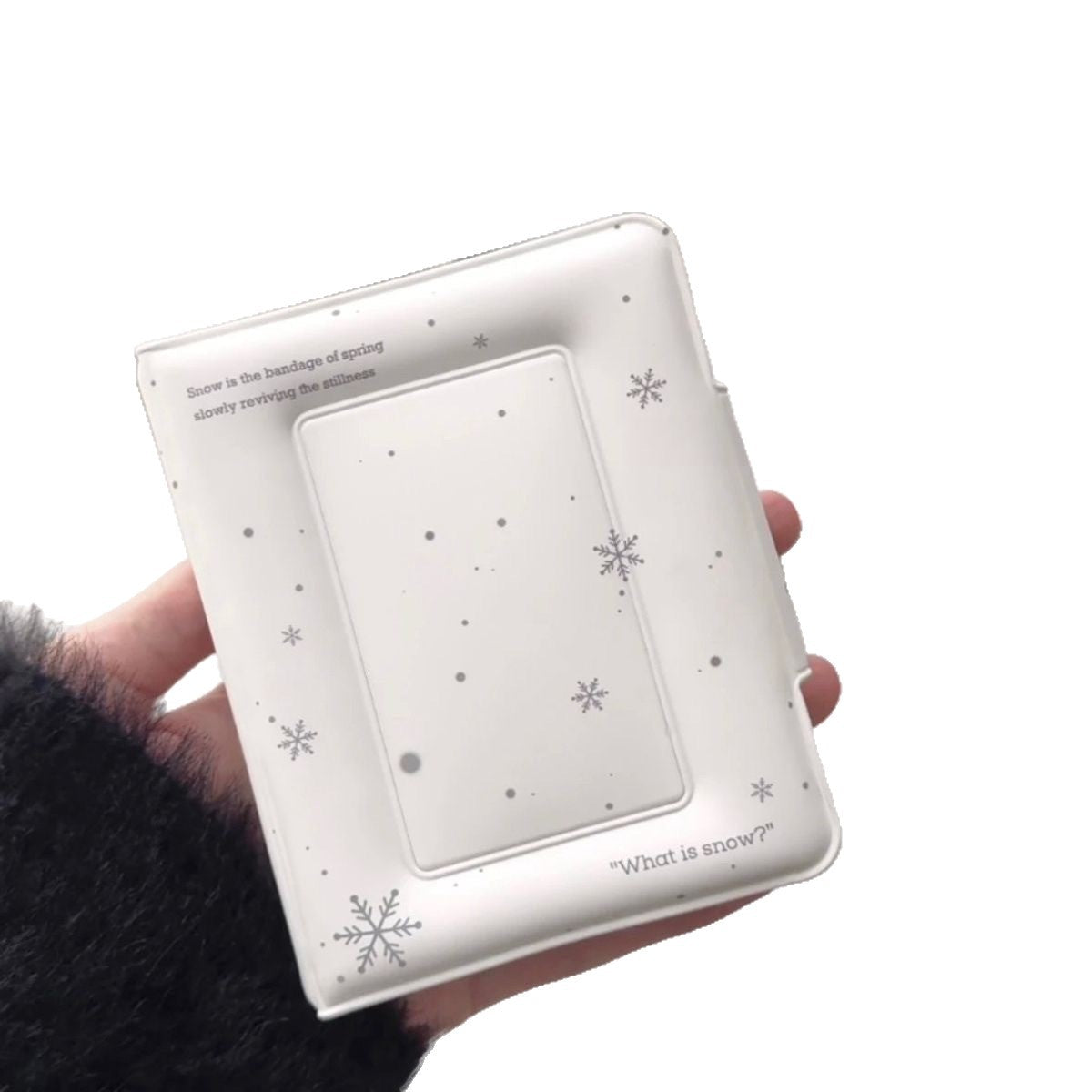 Winter Snowflake Card Holder Ins Style Yigong Grid Star Chasing Aidou Mini Truck Storage Book Card Binder Three-Inch Polaroid Album